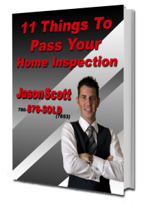 11 things to pass your home inspection book -Jason Scott Grande Prairie Real Estate Book Cover